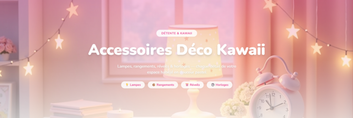 kawaii déco bannière